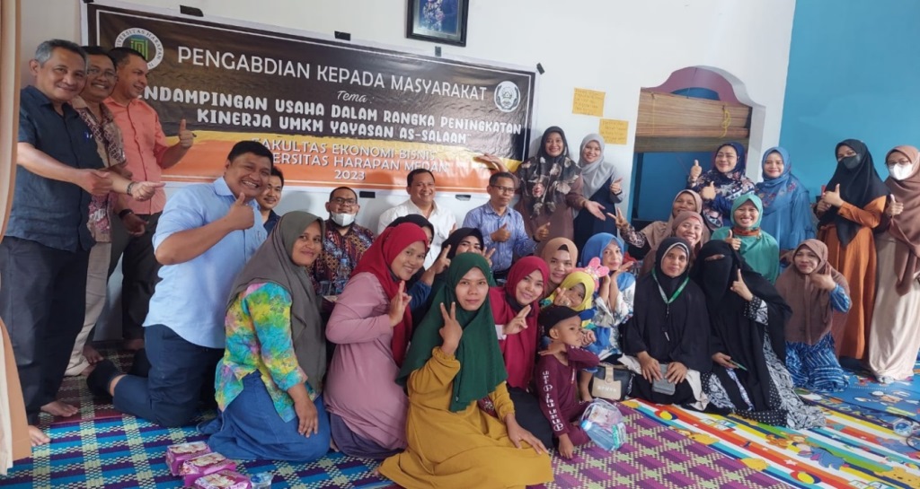 Dosen FE UNHAR Gelar Pendampingan UMKM Binaan Rumah Mengaji Yayasan As-Salaam Medan